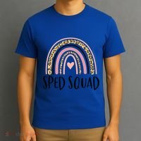 Sped Squad Boho Rainbow Teacher Special Education Cool Gift T-Shirt thumb 3