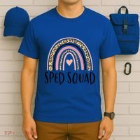 Sped Squad Boho Rainbow Teacher Special Education Cool Gift T-Shirt thumb 6