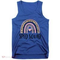 Sped Squad Boho Rainbow Teacher Special Education Cool Gift Tank Top thumb 0