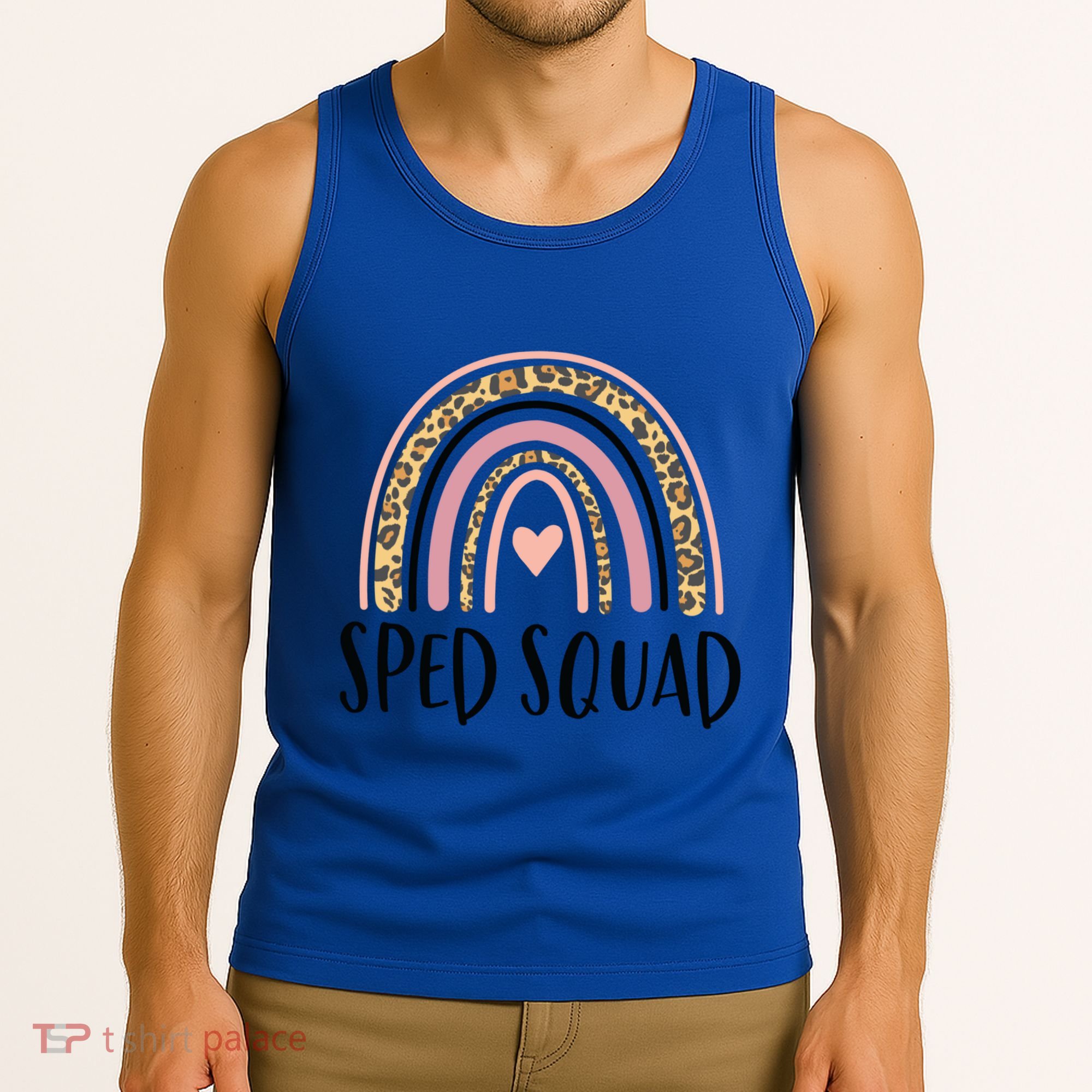 Sped Squad Boho Rainbow Teacher Special Education Cool Gift Tank Top