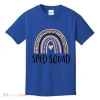 Sped Squad Boho Rainbow Teacher Special Education Cool Gift Kids T-Shirt thumb 0