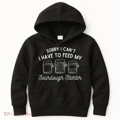 Sourdough Starter Bread Baking Kids Hoodie
