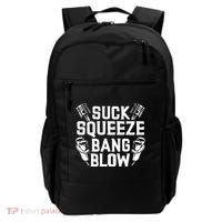 Suck Squeeze Bang Blow Funny Mechanic Backpack thumb 0
