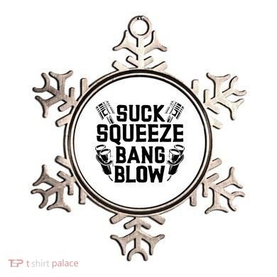 Suck Squeeze Bang Blow Funny Mechanic Ornament