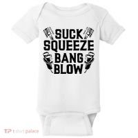 Suck Squeeze Bang Blow Funny Mechanic Baby Bodysuit thumb 0