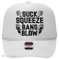 Suck Squeeze Bang Blow Funny Mechanic Hat thumb 0
