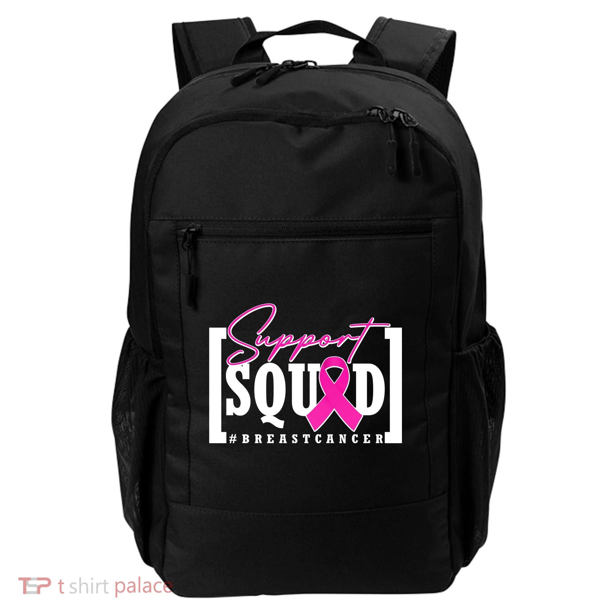 Support Squad #Breast Cancer Awareness Warrior Backpack