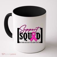 Support Squad #Breast Cancer Awareness Warrior Coffee Mug thumb 0