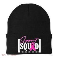 Support Squad #Breast Cancer Awareness Warrior Beanie thumb 0