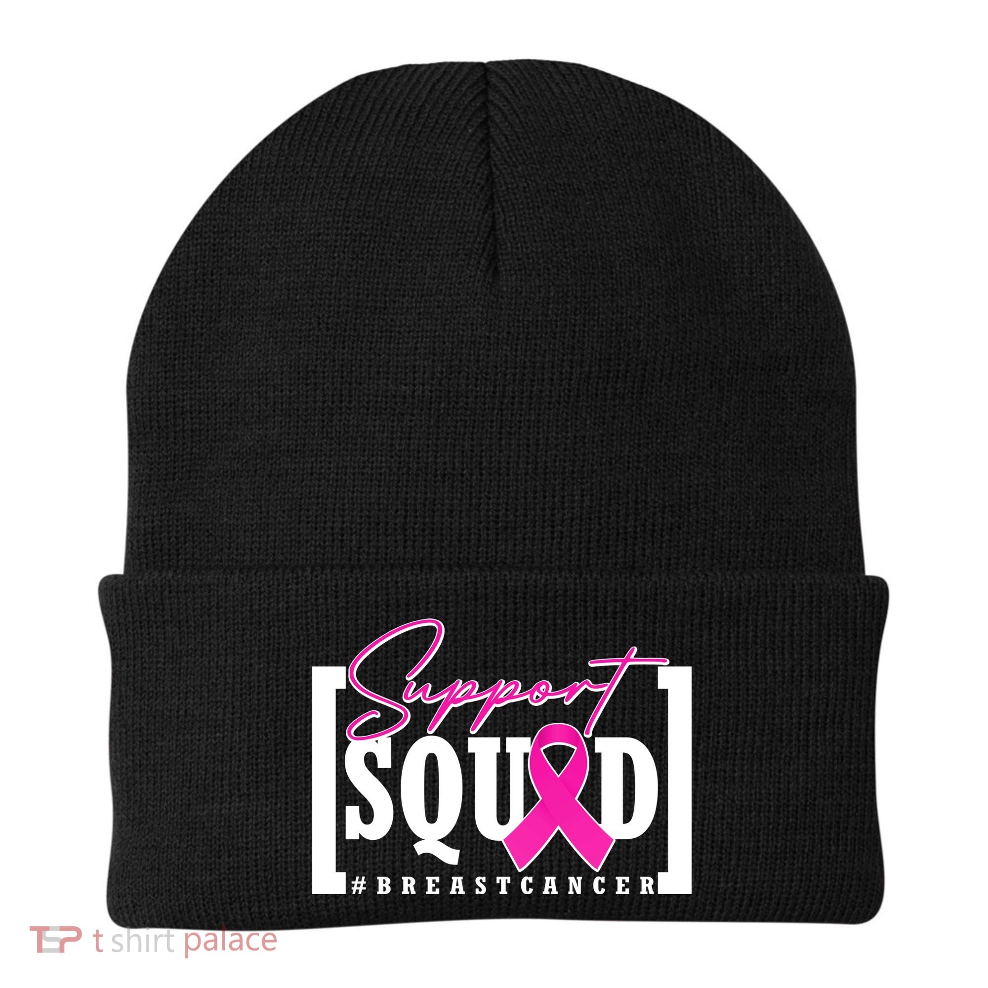 Support Squad #Breast Cancer Awareness Warrior Beanie