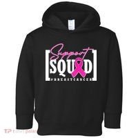 Support Squad #Breast Cancer Awareness Warrior Toddler Hoodie thumb 0