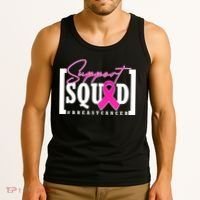 Support Squad #Breast Cancer Awareness Warrior Tank Top thumb 3
