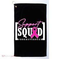 Support Squad #Breast Cancer Awareness Warrior Golf Towel thumb 0
