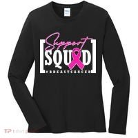 Support Squad #Breast Cancer Awareness Warrior Women's Long Sleeve Shirt thumb 0