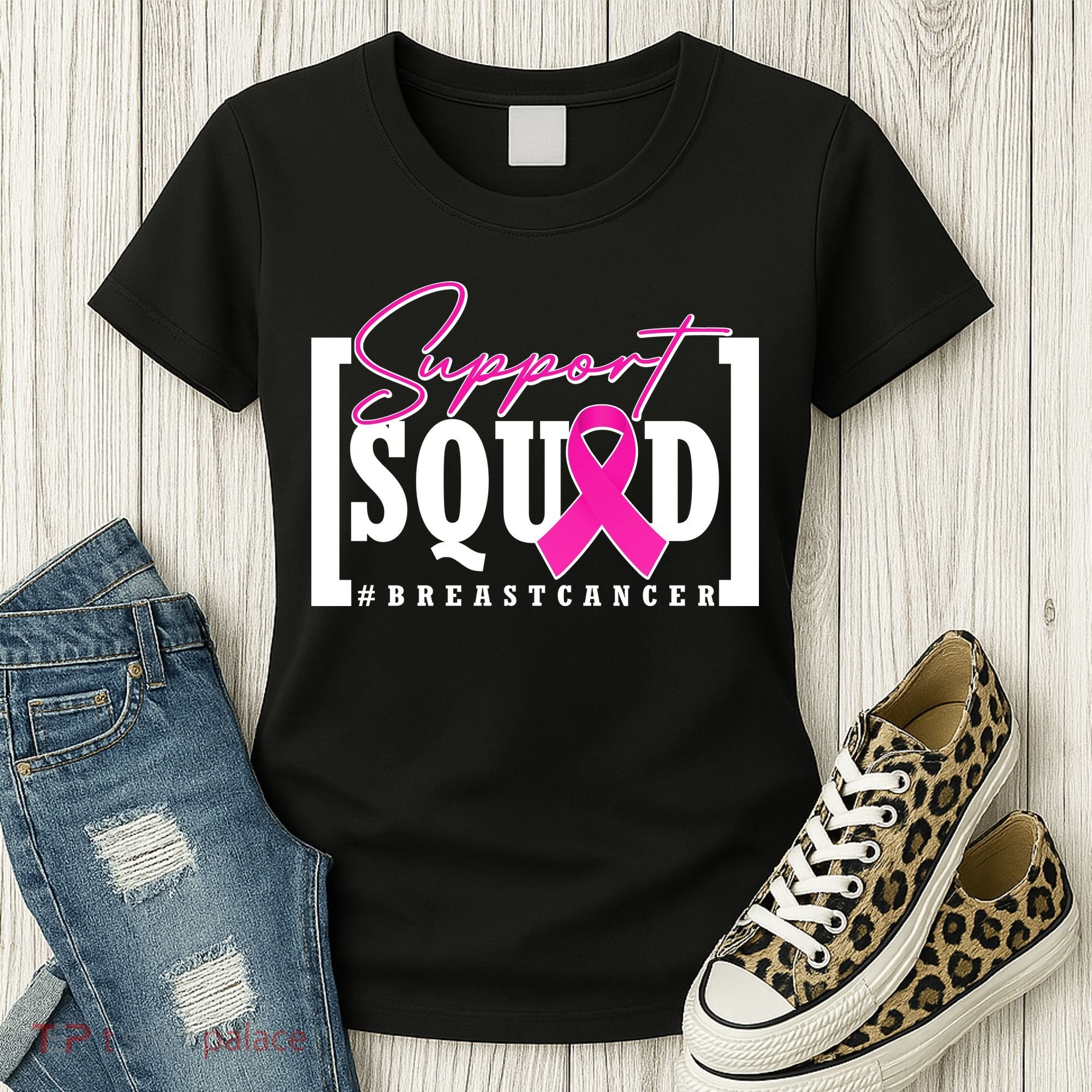 Support Squad #Breast Cancer Awareness Warrior Women's T-Shirt