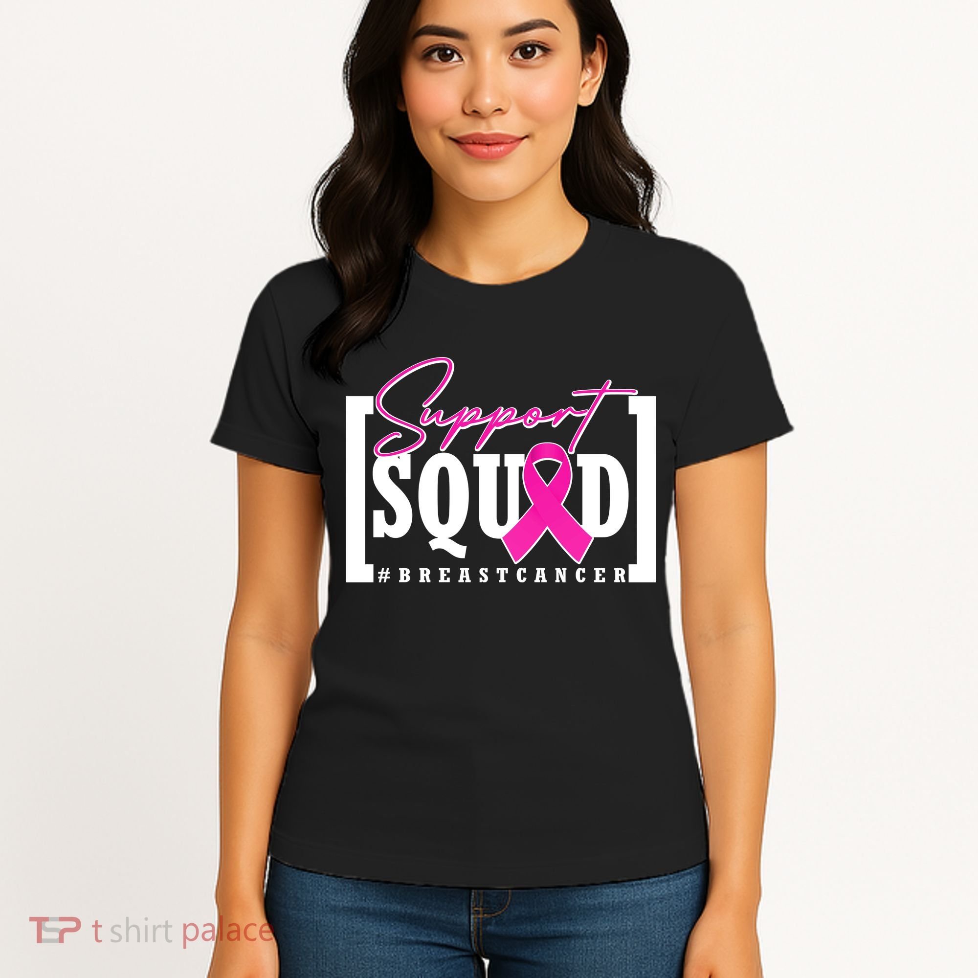Support Squad #Breast Cancer Awareness Warrior Women's T-Shirt