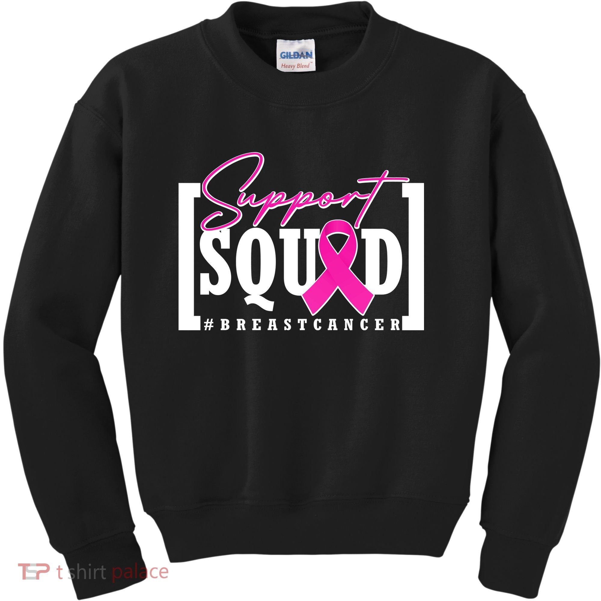 Support Squad #Breast Cancer Awareness Warrior Kids Sweatshirt