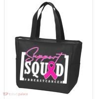 Support Squad #Breast Cancer Awareness Warrior Tote Bag thumb 3