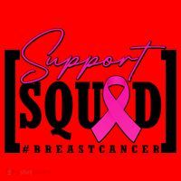Support Squad #Breast Cancer Awareness Warrior Santa Hat thumb 1