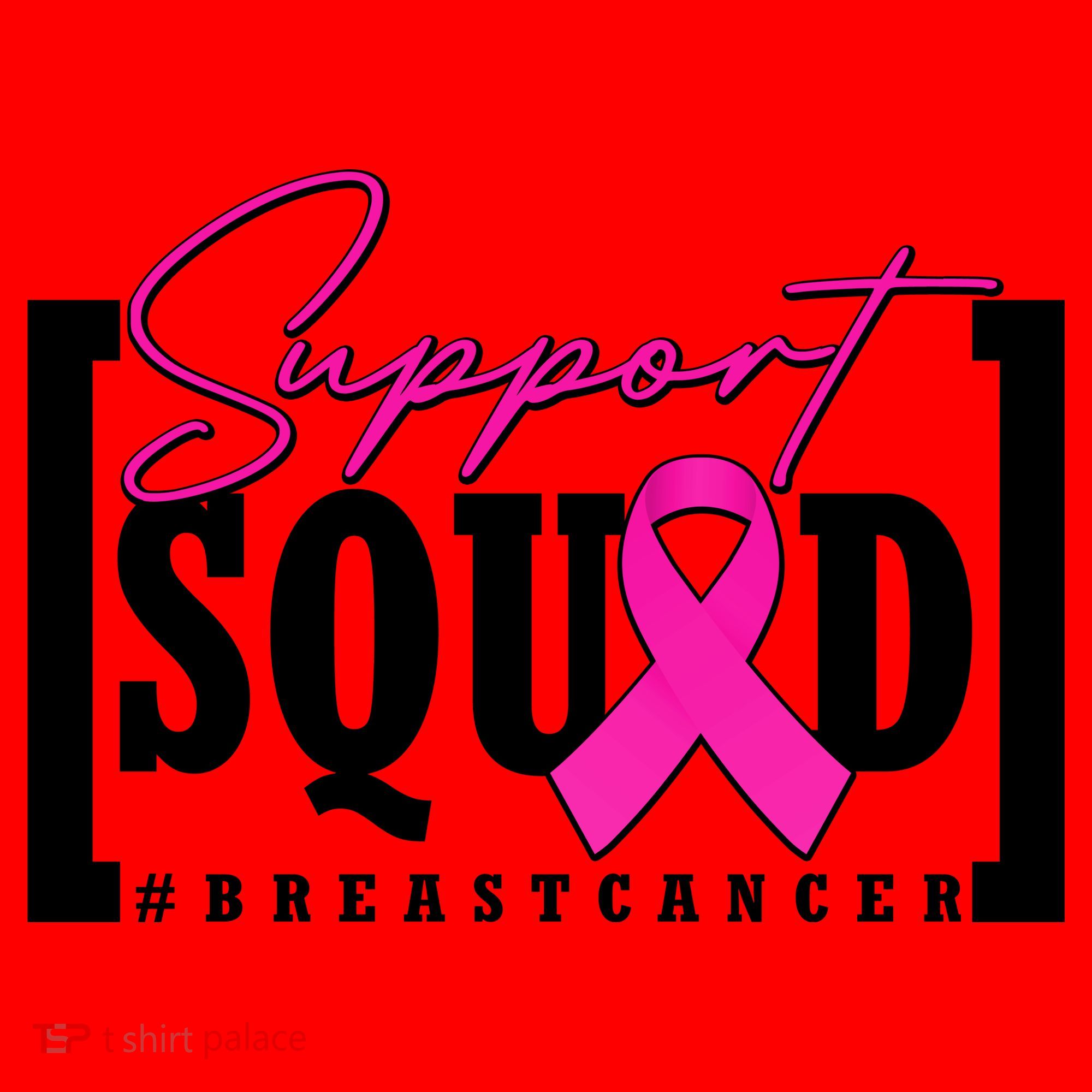 Support Squad #Breast Cancer Awareness Warrior Santa Hat