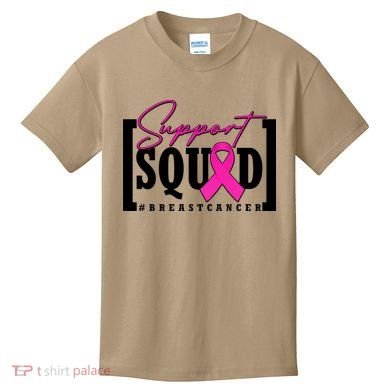 Support Squad #Breast Cancer Awareness Warrior Kids T-Shirt