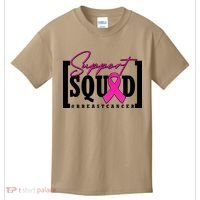 Support Squad #Breast Cancer Awareness Warrior Kids T-Shirt thumb 0
