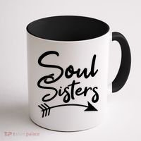Soul Sisters Best Friends Matching Mothers Day Mom Bff Great Gift Coffee Mug thumb 1