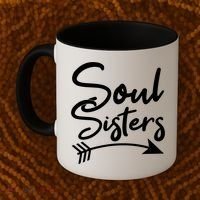 Soul Sisters Best Friends Matching Mothers Day Mom Bff Great Gift Coffee Mug thumb 2