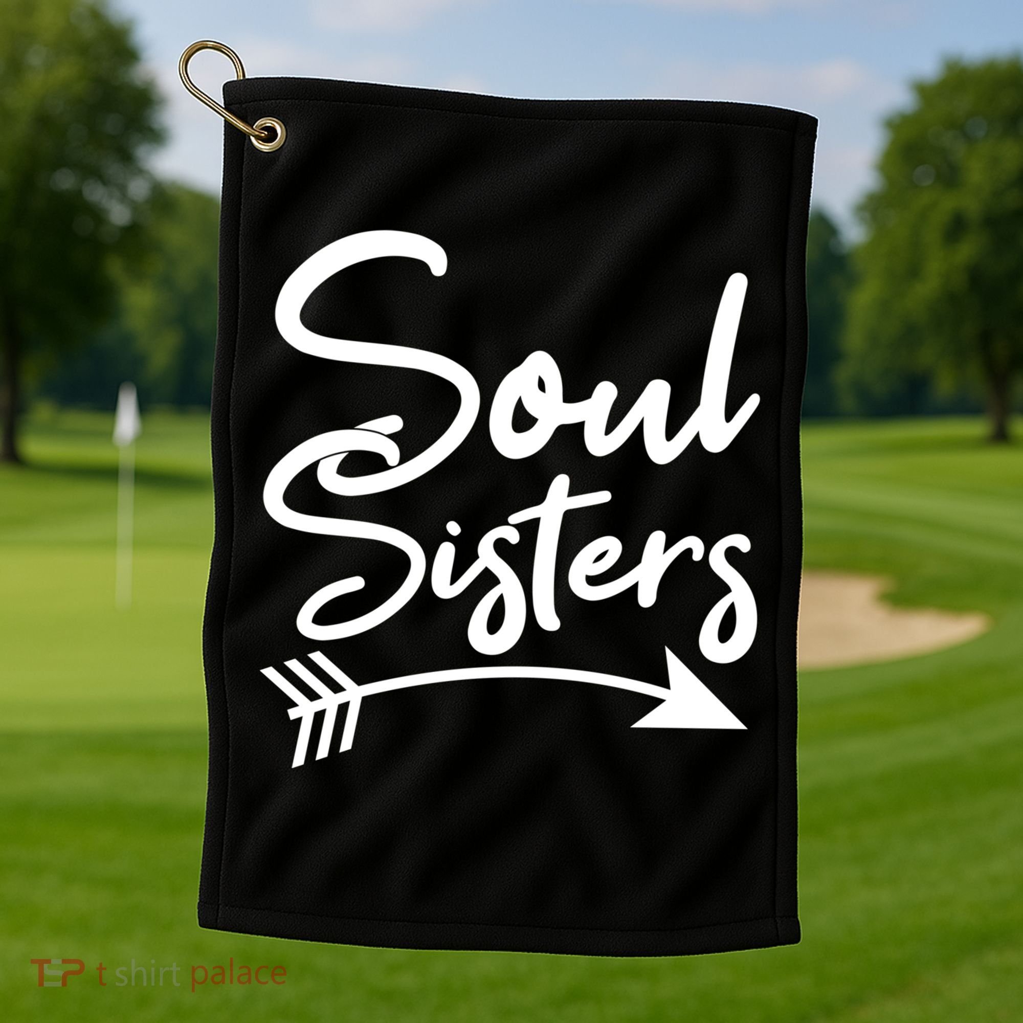 Soul Sisters Best Friends Matching Mothers Day Mom Bff Great Gift Golf Towel