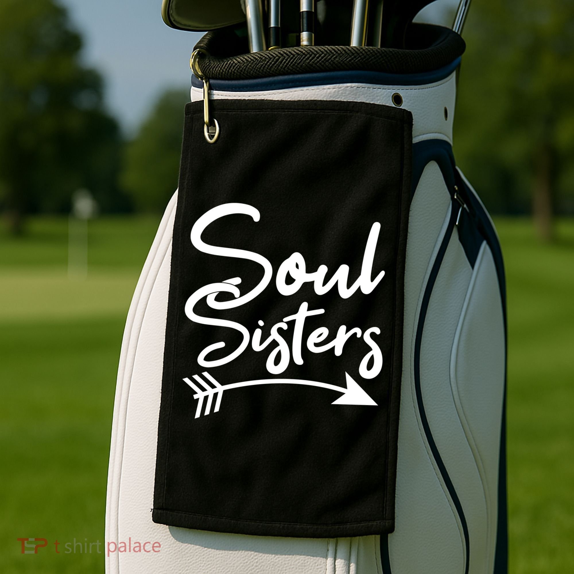 Soul Sisters Best Friends Matching Mothers Day Mom Bff Great Gift Golf Towel
