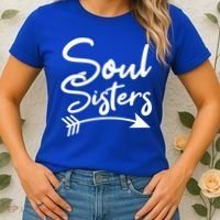Soul Sisters Best Friends Matching Mothers Day Mom Bff Great Gift Women's T-Shirt thumb 2