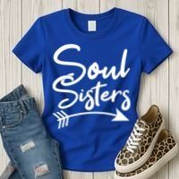 Soul Sisters Best Friends Matching Mothers Day Mom Bff Great Gift Women's T-Shirt thumb 3