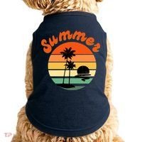 Summer Sunset Beach Retro Vacation Doggie Tank thumb 0