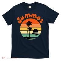 Summer Sunset Beach Retro Vacation T-Shirt thumb 0