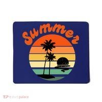 Summer Sunset Beach Retro Vacation Mousepad thumb 0