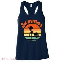 Summer Sunset Beach Retro Vacation Women's Tank Top thumb 0