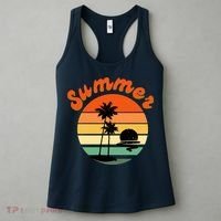 Summer Sunset Beach Retro Vacation Women's Tank Top thumb 3