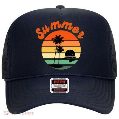 Summer Sunset Beach Retro Vacation Hat