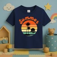Summer Sunset Beach Retro Vacation Toddler T-Shirt thumb 3