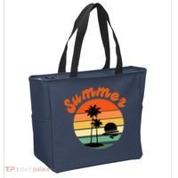 Summer Sunset Beach Retro Vacation Tote Bag thumb 2