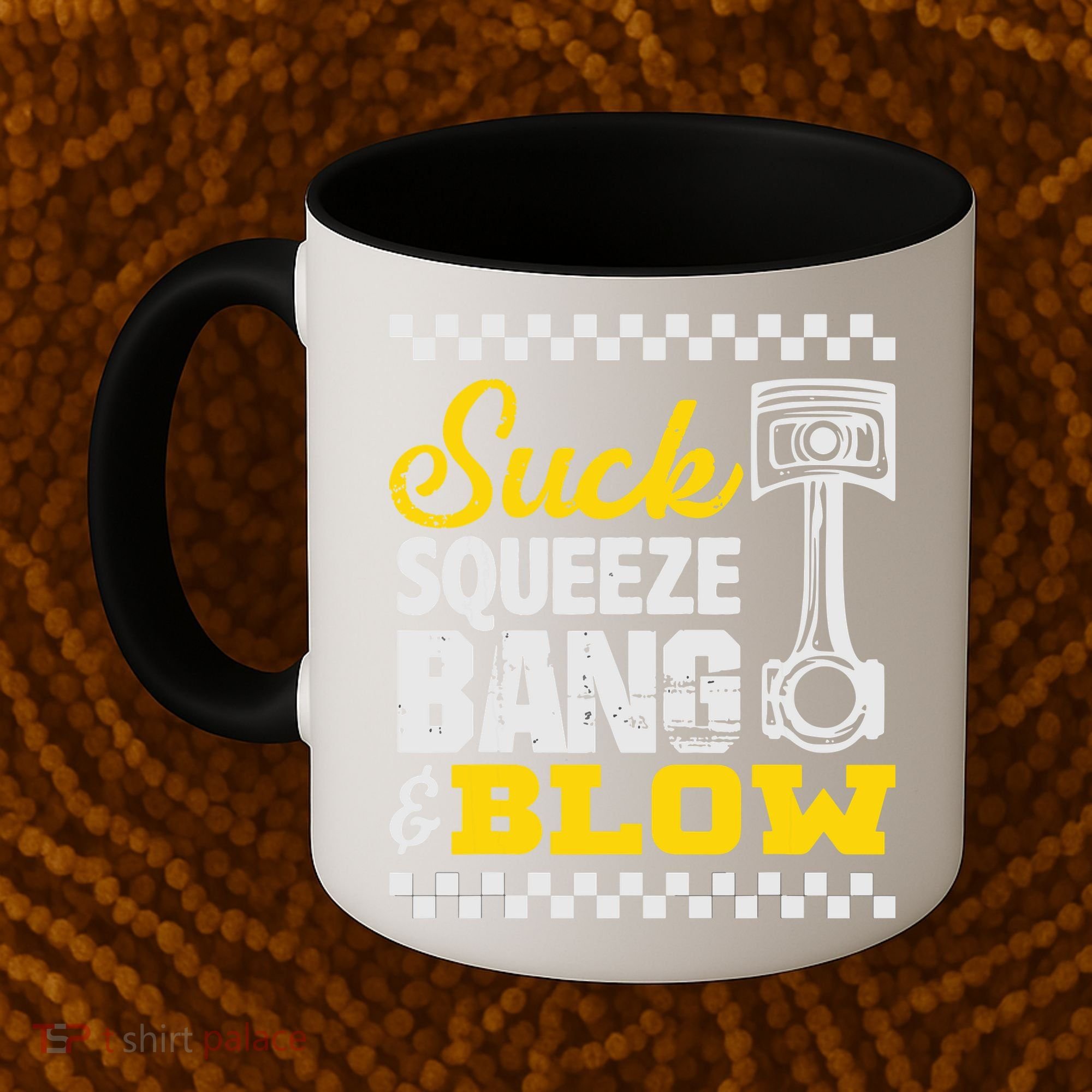 Suck Squeeze Bang Blow Car Lovers Coffee Mug