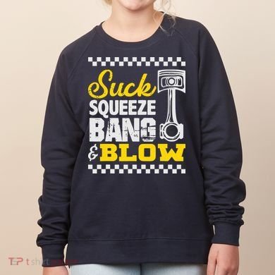 Suck Squeeze Bang Blow Car Lovers Women's Sweatshirt