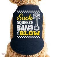 Suck Squeeze Bang Blow Car Lovers Doggie Tank thumb 0