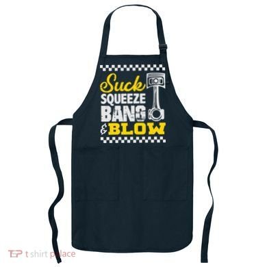 Suck Squeeze Bang Blow Car Lovers Apron