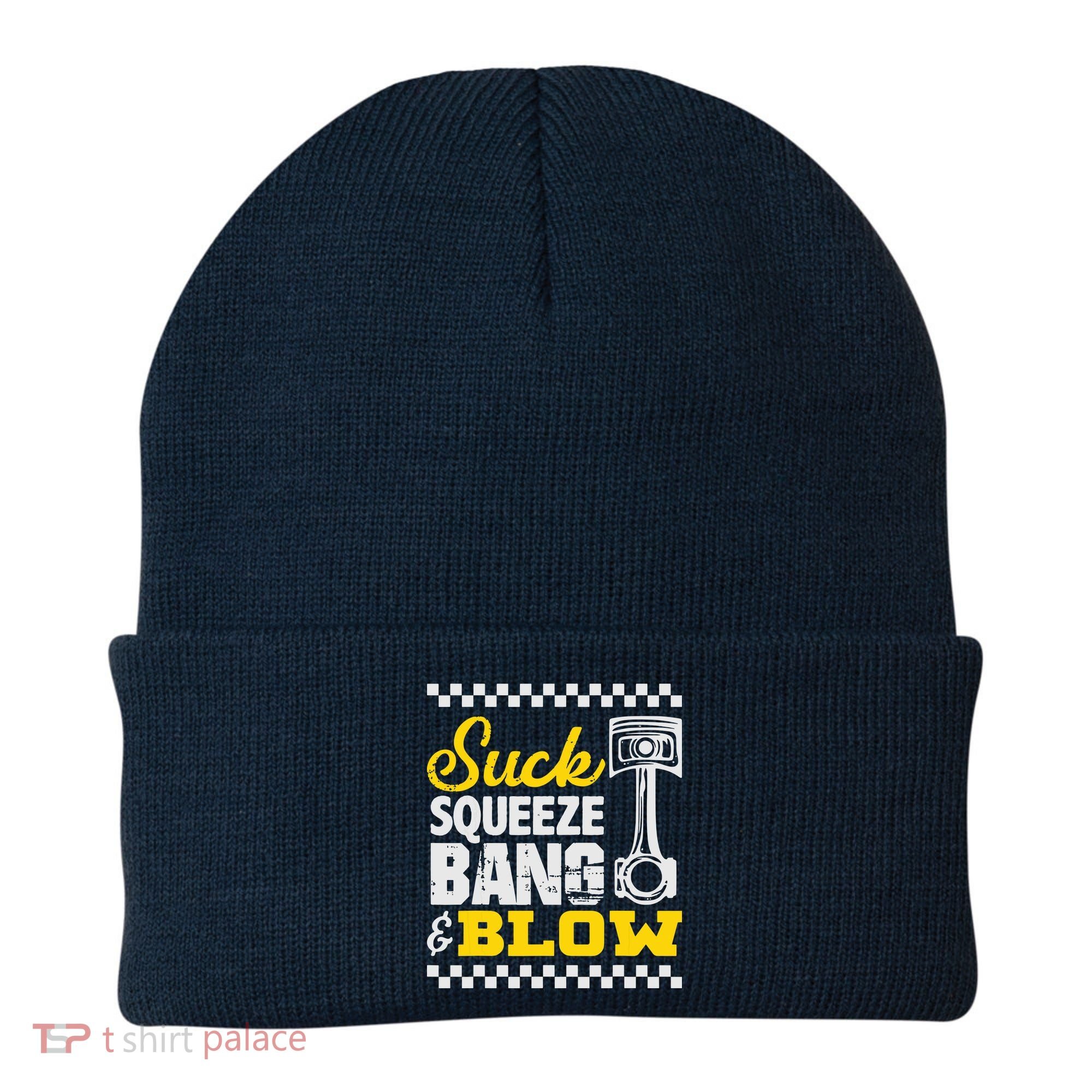 Suck Squeeze Bang Blow Car Lovers Beanie
