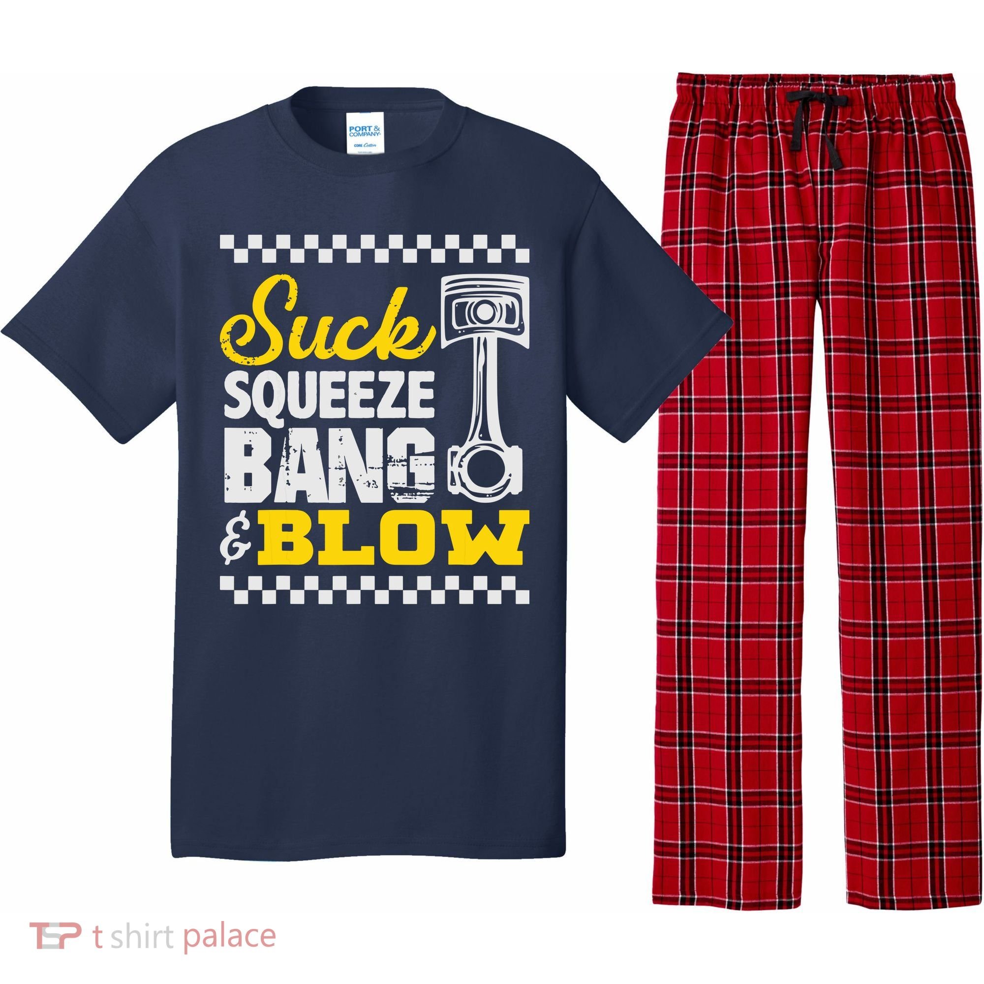 Suck Squeeze Bang Blow Car Lovers Pajama Set