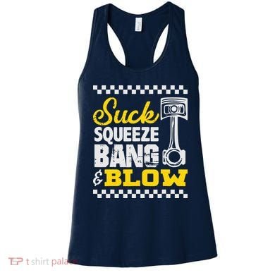 Suck Squeeze Bang Blow Car Lovers Women's Tank Top