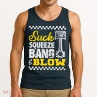 Suck Squeeze Bang Blow Car Lovers Tank Top thumb 3
