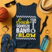 Suck Squeeze Bang Blow Car Lovers Tank Top thumb 4