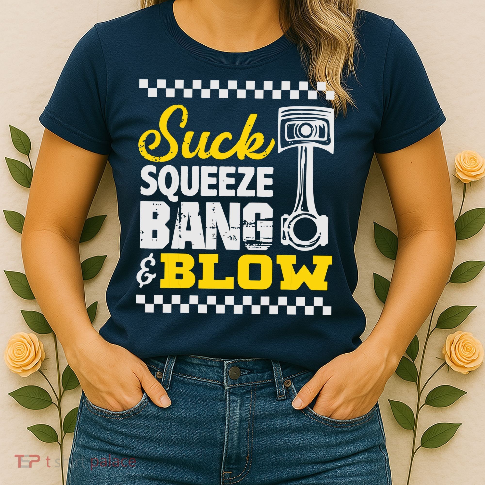 Suck Squeeze Bang Blow Car Lovers Women's T-Shirt